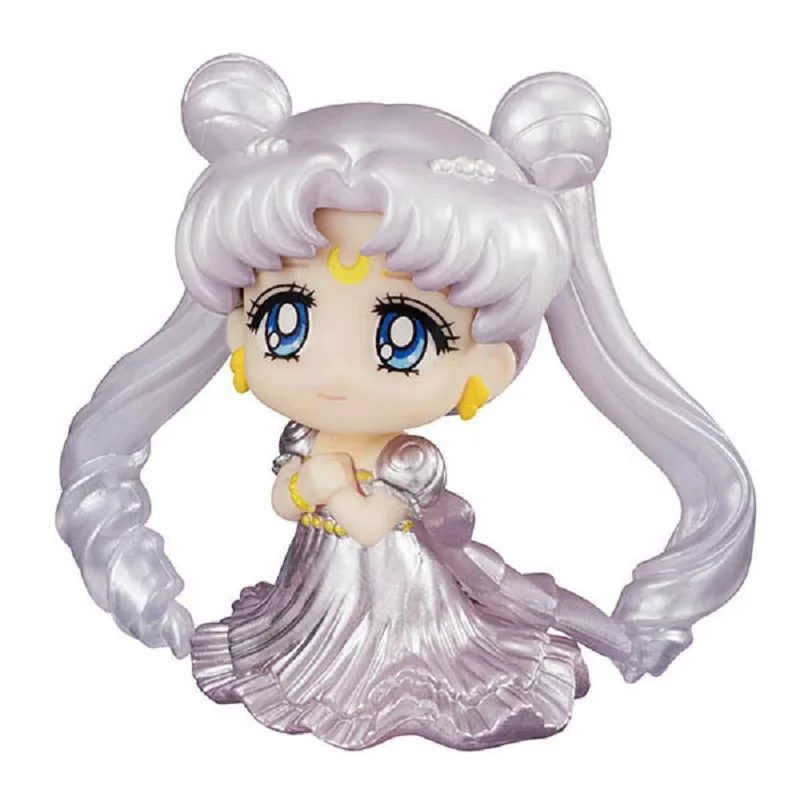 

Japanese Anime Sailor Moon SuperS Princess Serenity Q Version PVC Pretty Soldier SailorMoon Model Brand New Doll Xmas Gift Toys
