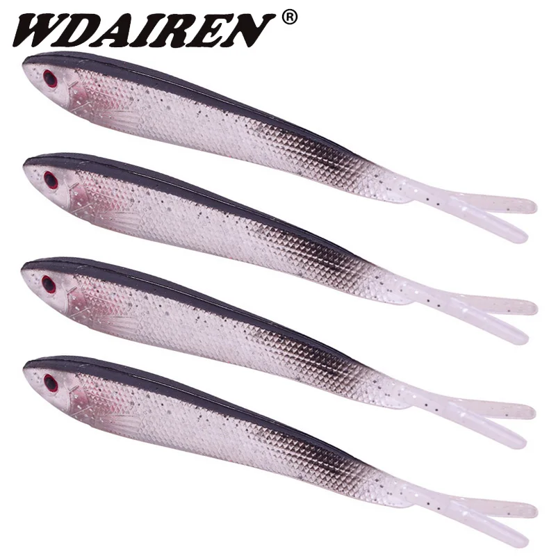 5 шт. Forktail Мягкая наживка для рыбы 7 см/10 см Силиконовые Червячные рыболовные
