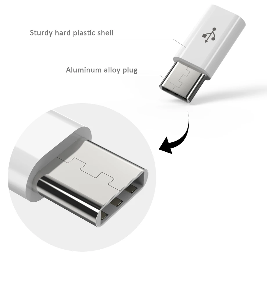 500pcs Micro Usb Female To Type C Male Adapter For Xiaomi Mi 8 Redmi Note 7 Huawei P20 Lite Oneplus 6 Samsung S8 Plus S9 Note 9 - Mobile Phone Adapters Converters - AliExpress