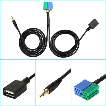 

Hot Aux USB Input Cable Audio Adapter for iPod iPhone 6S 6 Plus 6 5S 5C 5 MP3 for Hyundai Kia Sportage