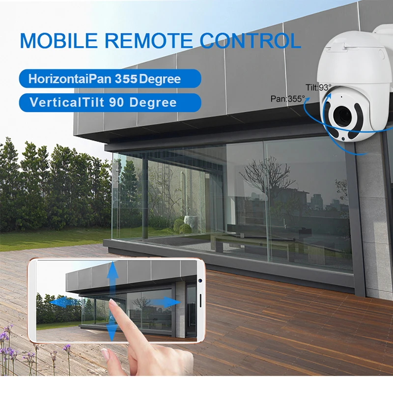  1080P PTZ IP Camera Auto Tracking Speed Dome Camera Outdoor CCTV Security Surveillance P2P H264 H26 - 4.00034E+12