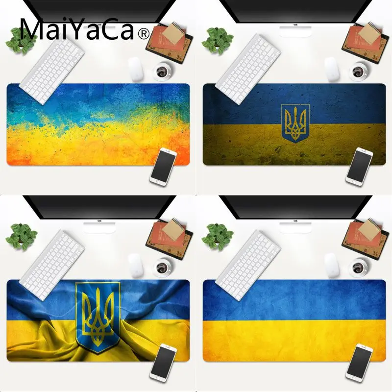 

Printed Ukraine Flag MousePads Computer Laptop Anime Mouse Mat Gaming Mouse Mat xl xxl 800x300mm for world of warcraft