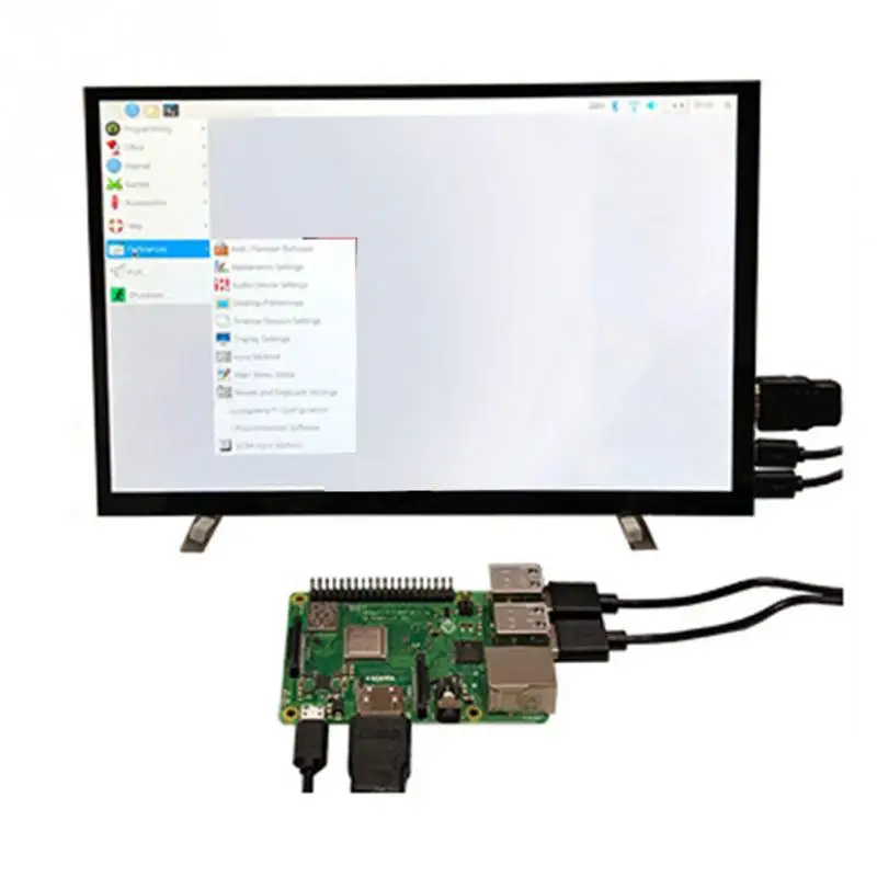 

LCD Monitor 10.1 Inch HD Backlight LCD Monitor Computer Capacitive Touch Screen HDMI Display #903
