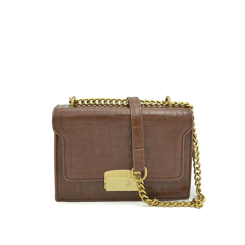 Новинка 2020 женская сумка на одно плечо модный тренд Аллигатор замок маленькая