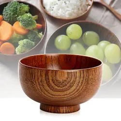 Суповая деревянная чаша супница 10,5*7 см натуральная древесина ююба термостойкая ударопрочная Pro Top