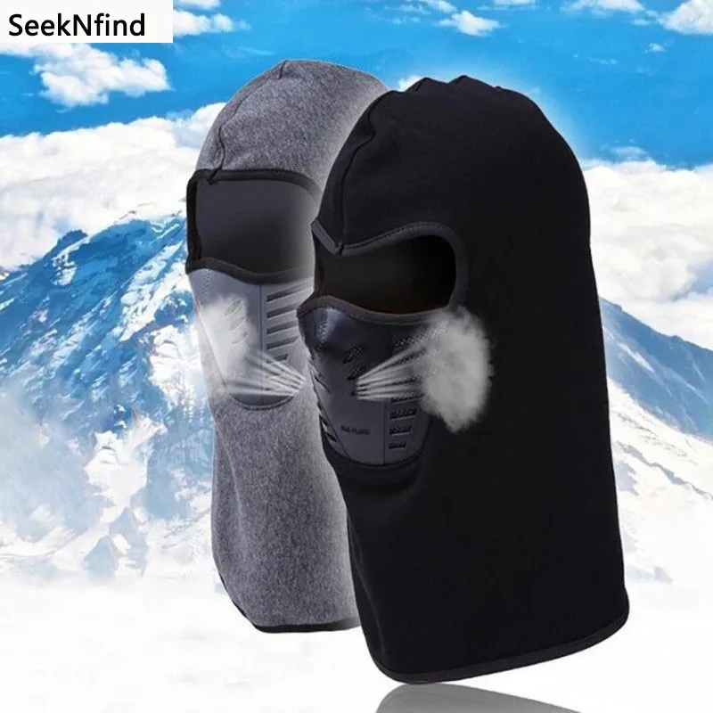 

Outdoor Winter Warm Face Mask Bicycle Cycling Climbing Skiing Full Face Cover Windproof Dust-proof Hood Scarf Ski Mask