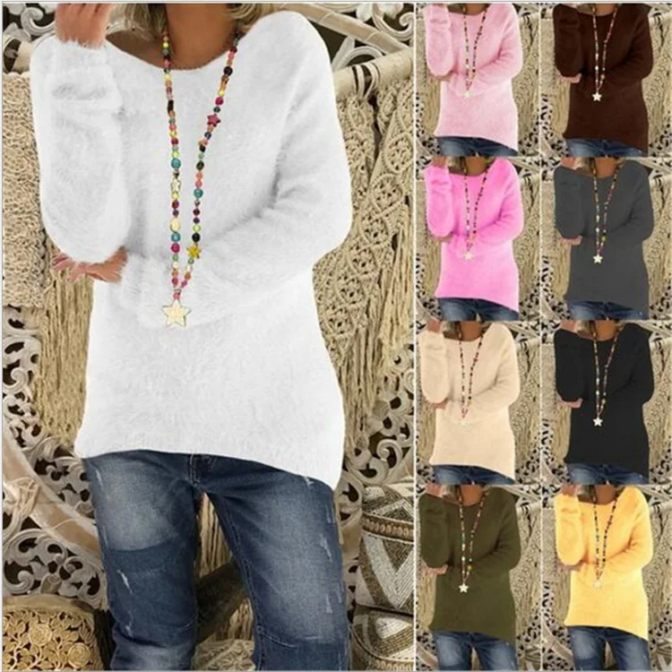 Womens Sweaters Autumn Winter Long-sleeve Sweaters Pullover Lady Harajuku Sweaters Fashion Jumper Winter Clothes Women Plus Size