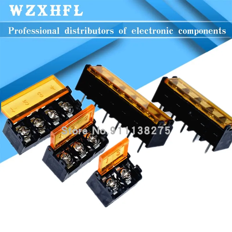 2/5Pcs Hb9500-2P 3P 4P 5P 6P 7P 8P 9P 10Pin Pcb Vite Morsettiera Connettore Hb-9500 300V 30A Coperchio Barriera Terminale Passo 9.5Mm