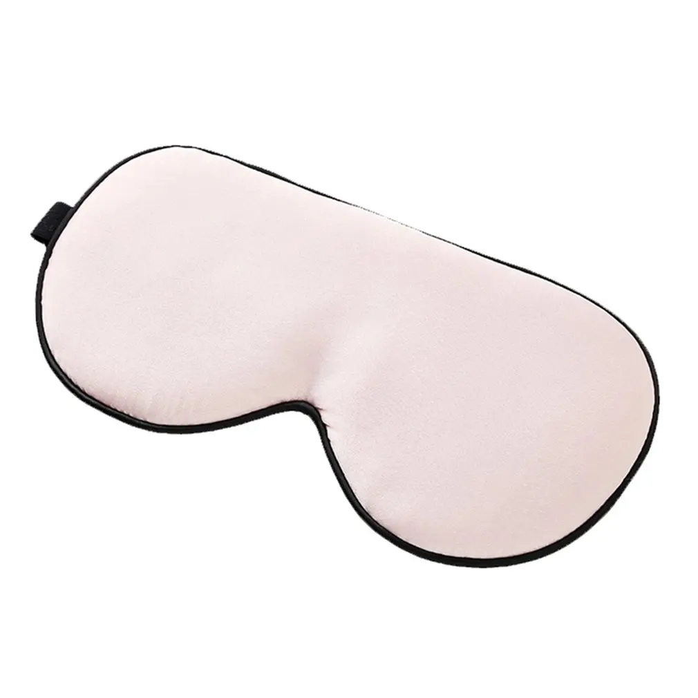 Light pink Шелковая маска для сна, шелковая маска для глаз, шелковая маска для глаз, авиационная маска для глаз, для путешествий, для мужчин и женщин, удобная маска для глаз - Цвет: Light pink
