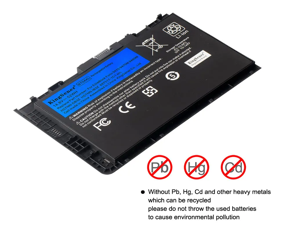 KingSener Новый BT04XL Батарея для HP EliteBook Фолио 9470 м 9480 HSTNN IB3Z DB3Z I10C BA06 687517 1C1 687945 001