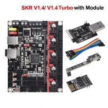 Bigtreetech skr v1.4 btt skr v1.4 turbo placa de controle 32 bit peças impressora 3d skr v1.3 tmc2209 tmc2208 ender3 kit atualização diy