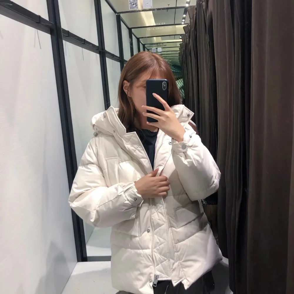 Зимняя парка, пальто для женщин, Англия, Винтаж, большие размеры, две упаковки, толстая, с капюшоном, однотонное, короткое пальто, женская парка, пальто, топы