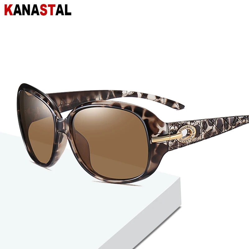 Ladies Classic Polarized UV400 Sunglasses Butterfly Big Frame Eyeglass Sunscreen Traveling Party Eyewear Women Diamond Elegant | Аксессуары
