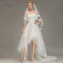 Новые Романтические кружевные двухслойные Свадебные вуали 1,5 м, Длинные вуали, свадебные аксессуары, свадебная вуаль velos de novia