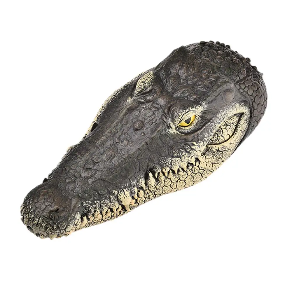 Моделирование головы аллигатора приманка пруд поплавок кукла сад Крокодил голова плавающее украшение для пруда приводы утки для бассейна, пруда, сада