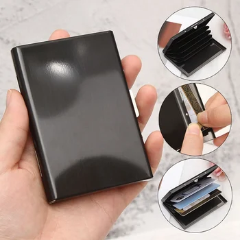 

Business Bank Card Mini Suitcase ID Credit Card Holder Name Card Holder Box Case Organizer Brand New Metal Business