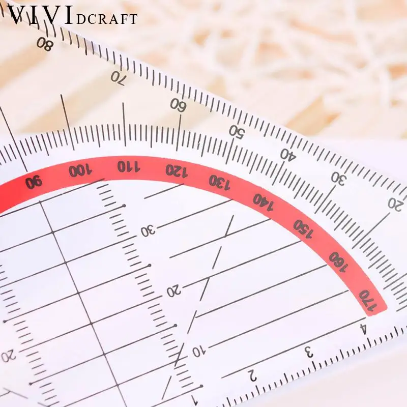 Functional Plastic Triangle Ruler Patchwork Measurment Kids School For Patchwork Angle Tools Stationery Ruler Vividcraft Re X1V2 plastic ruler triangle ruler