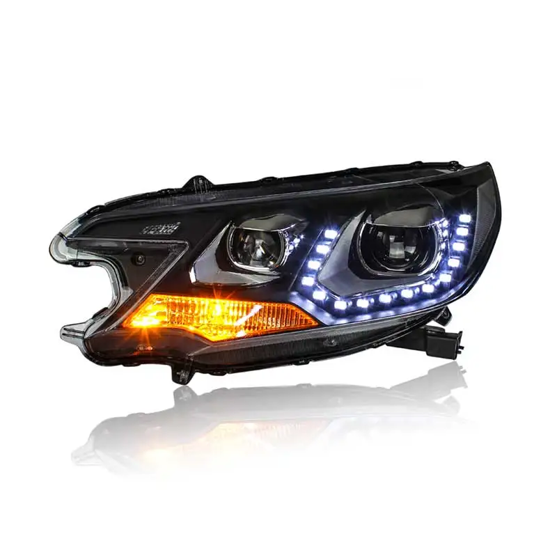 Светодиодный головной свет для Honda CRV 2012 до года светодиодный налобный фонарь модифицированный в сборе черный цвет LF