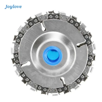 

JOYLOVE 4 Inch 22 Tooth Grinder Disc Fine Chain Saw Angle Carving Culpting Wood Chain Tool Kit
