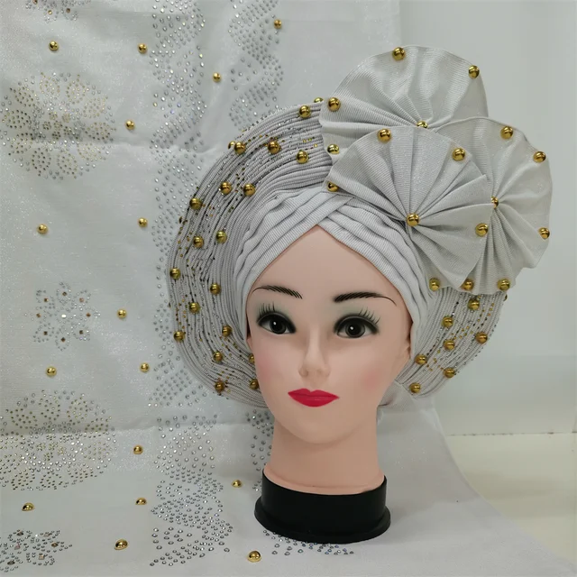 Sciarpa Hijab Elegante Con Perline Sciarpa Hijab Donna Con Perline E Pizzo - Per Matrimoni Musulmani, Avvolgente, Bling, Elegante Cappello Nita - Foto 10