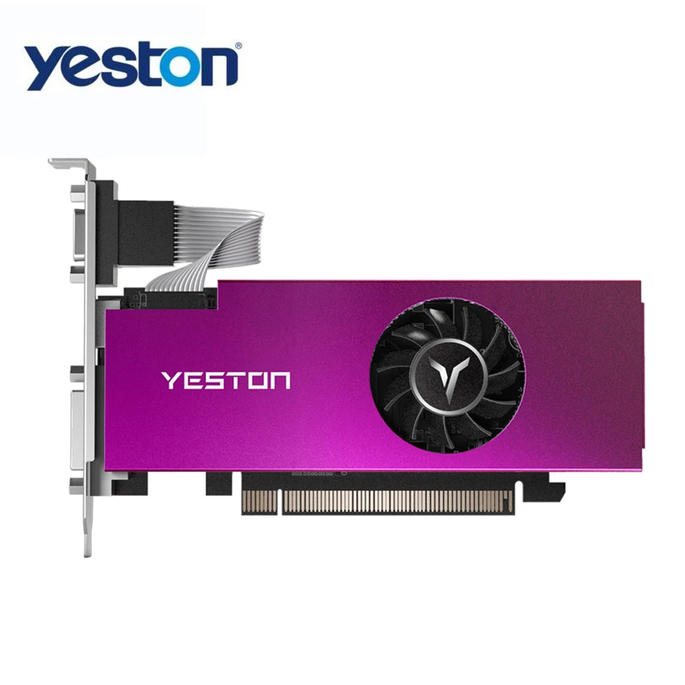 Yeston RX550-4G D5 LP Graphics Card Radeon Chill 4GB Memory GDDR5 128Bit 6000MHz VGA + HDMI + DVI-D GPU Video Card Graphics Card