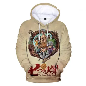 

The Seven Deadly Sins Figure Cosplay Costume 3D Print Hoodie Sweatshirts Casual Jumper Pullovers Adult&Kids Oversized 3XL 4XL