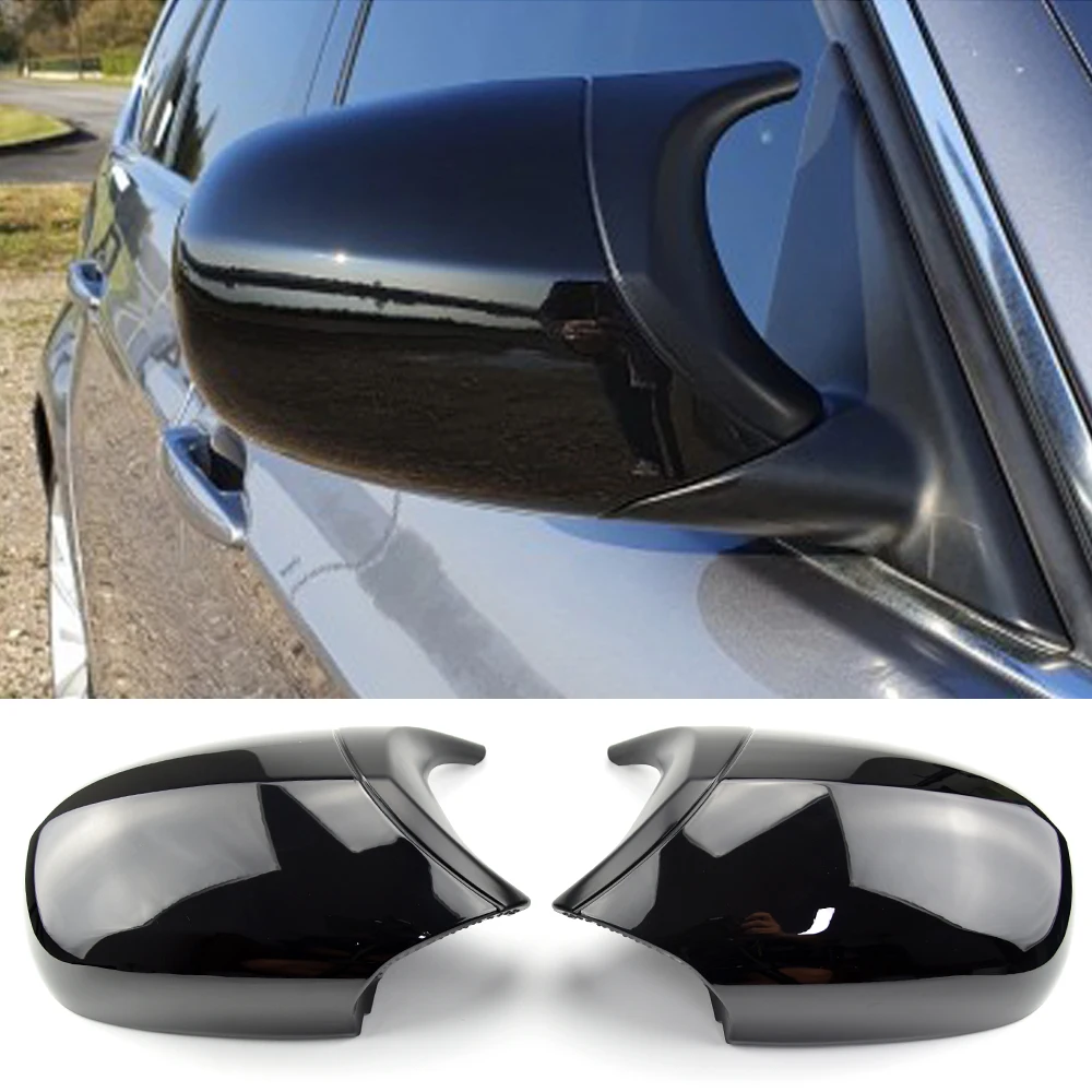 

For BMW 3 Series E90 E91 LCI facelift 2009 2010 2011 2012 carbon fiber rearview mirror cover glossy black mirror cover