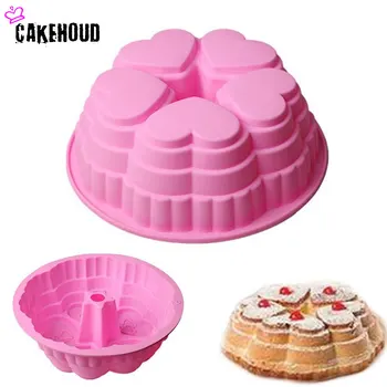 

New Arrival Heart Shaped Castle Shape Cake Mold DIY Chocolate,Fondant,bread,Baking Decoration Sugar Cookie Silicone Molds