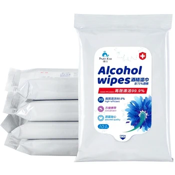 

New Portable Disinfection 75% Alcohol Wet Swabs Pad Wipes Antiseptic Cleanser Cleaning Sterilization First Aid Equipment