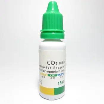 

15ml Aquarium CO2 Indicator Solution For Fish Tank Liquid Test CO2 Monitoring Bottled Indicator Solution