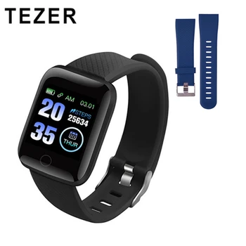 

TEZER 116plus Smart Watch Blood Pressure Measurement Heart Rate Monitor D13 Smart bracelet with 1.3 inch High Resolution Screen