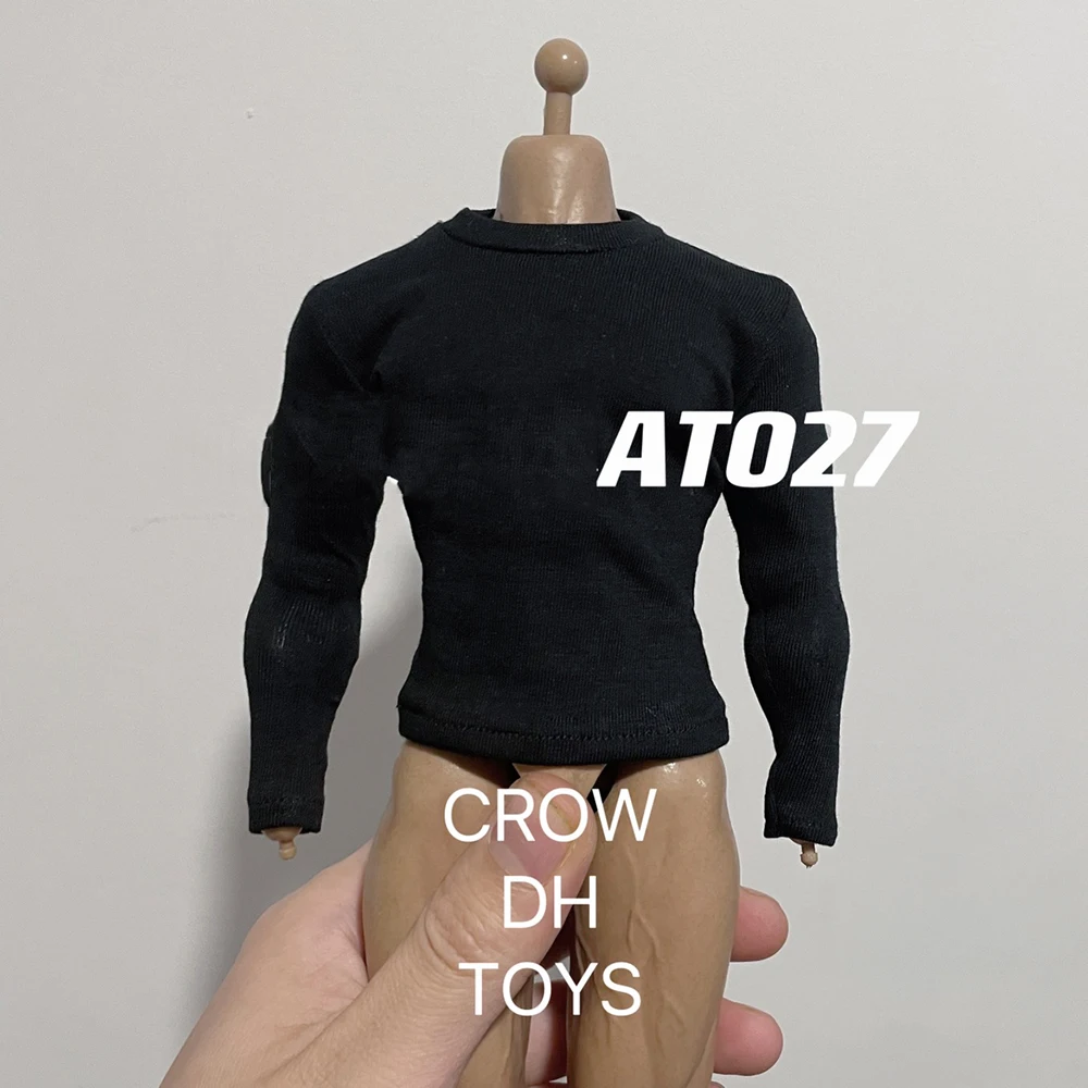 

1/6th Black T shirt Sleeves Model Can Suit Muscle Strong Durable Worldbox AT027 Male Body Action Collecture