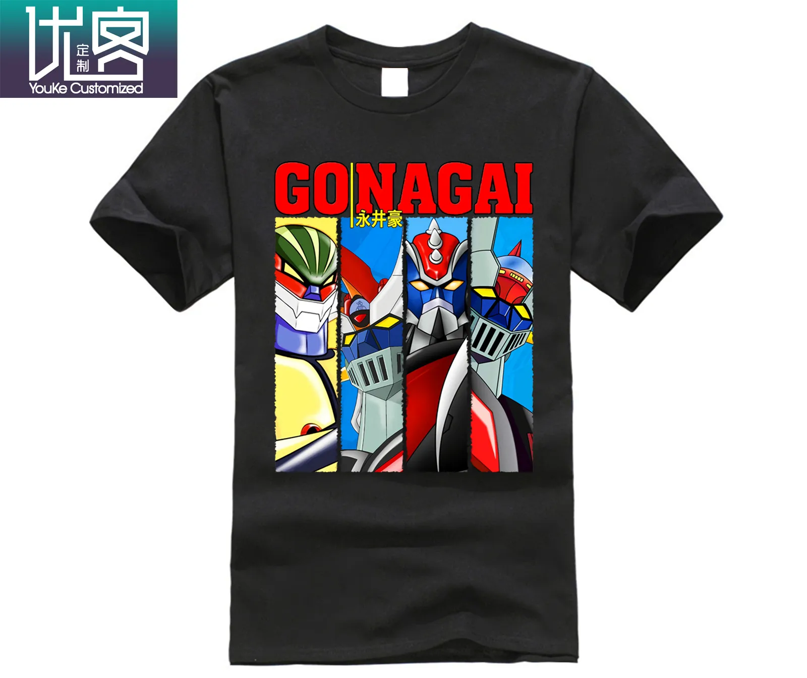 

T-SHIRT ROBOT TSHIRT MAZINGA GRANDIZER JEEG GOLDRAKE ANIME GONAGAI FINO TG Cartoon t shirt men Unisex New Fashion tshirt