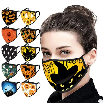 

Mascarilla Men And Women Face Masks Washable Earloop Face Mask Fashion Mouth Mask Halloween Print Mask Mouth Caps Washable