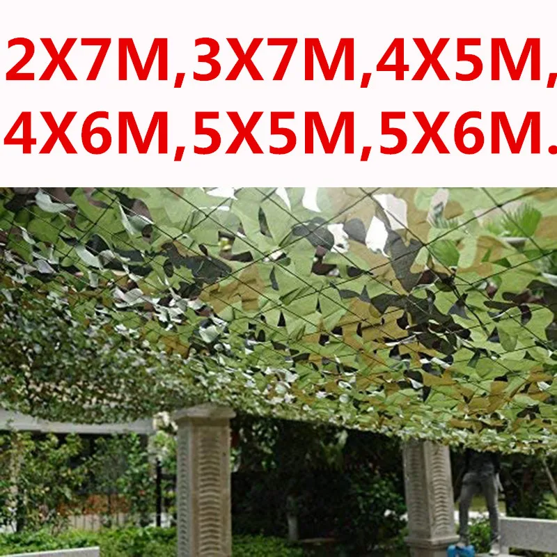 

Woodland Camouflage Netting Camping Military Hunting Blinds Watching Hide Mesh Net Sunshade Car Vehicle Cover (Customize)