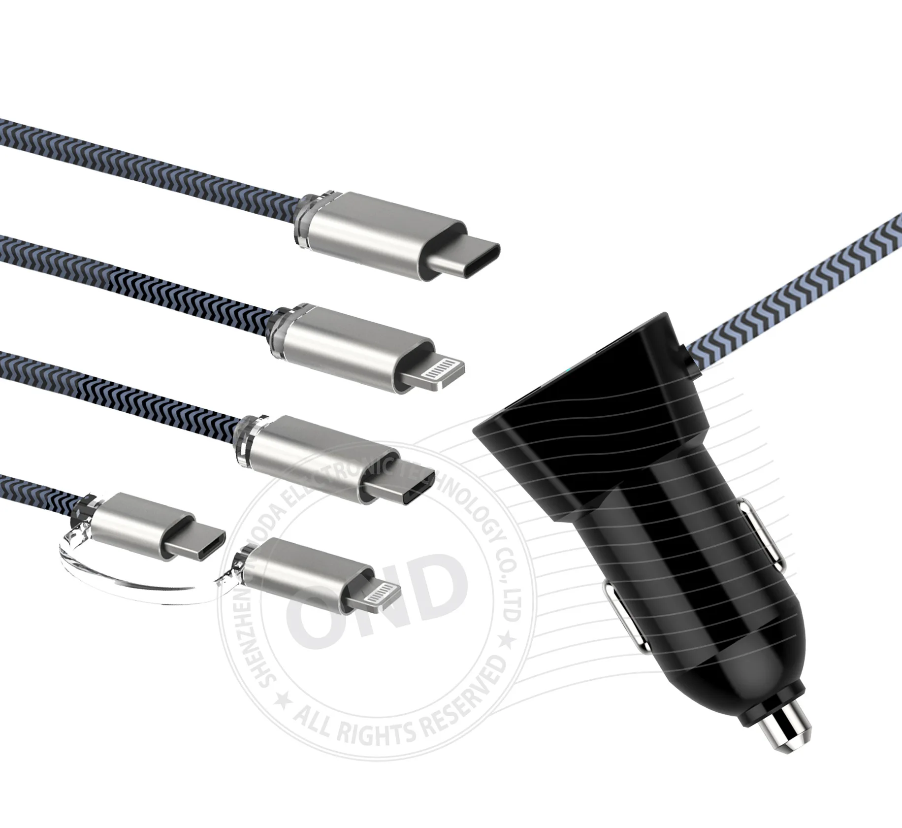 Автомобильное зарядное устройство, двойной USB4.8A автомобильное зарядное устройство, зарядник телефона для автомобиля, Android быстрая зарядка, напрямую от производителя продажи