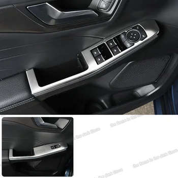 

Lsrtw2017 Carbon Fiber Car Window Lifter Control Panel for Ford Kuga Escape 2019 2020 2021 Accessories Auto Sticker