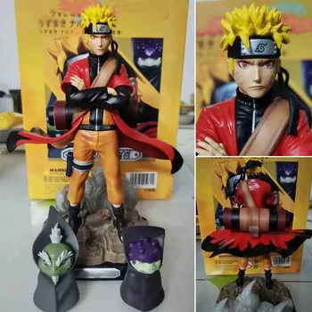 

New Anime Naruto Shippuden Uzumaki Naruto Sennin Gama Sennin PVC Model Action Figure Collection Model 22cm