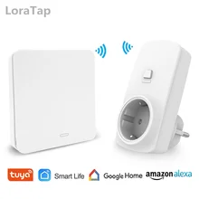 ЕС Wi-Fi розетка с дистанционным управлением кинетический беспроводной переключатель автономный Tuya App Голосовое управление Google Home Alexa Echo