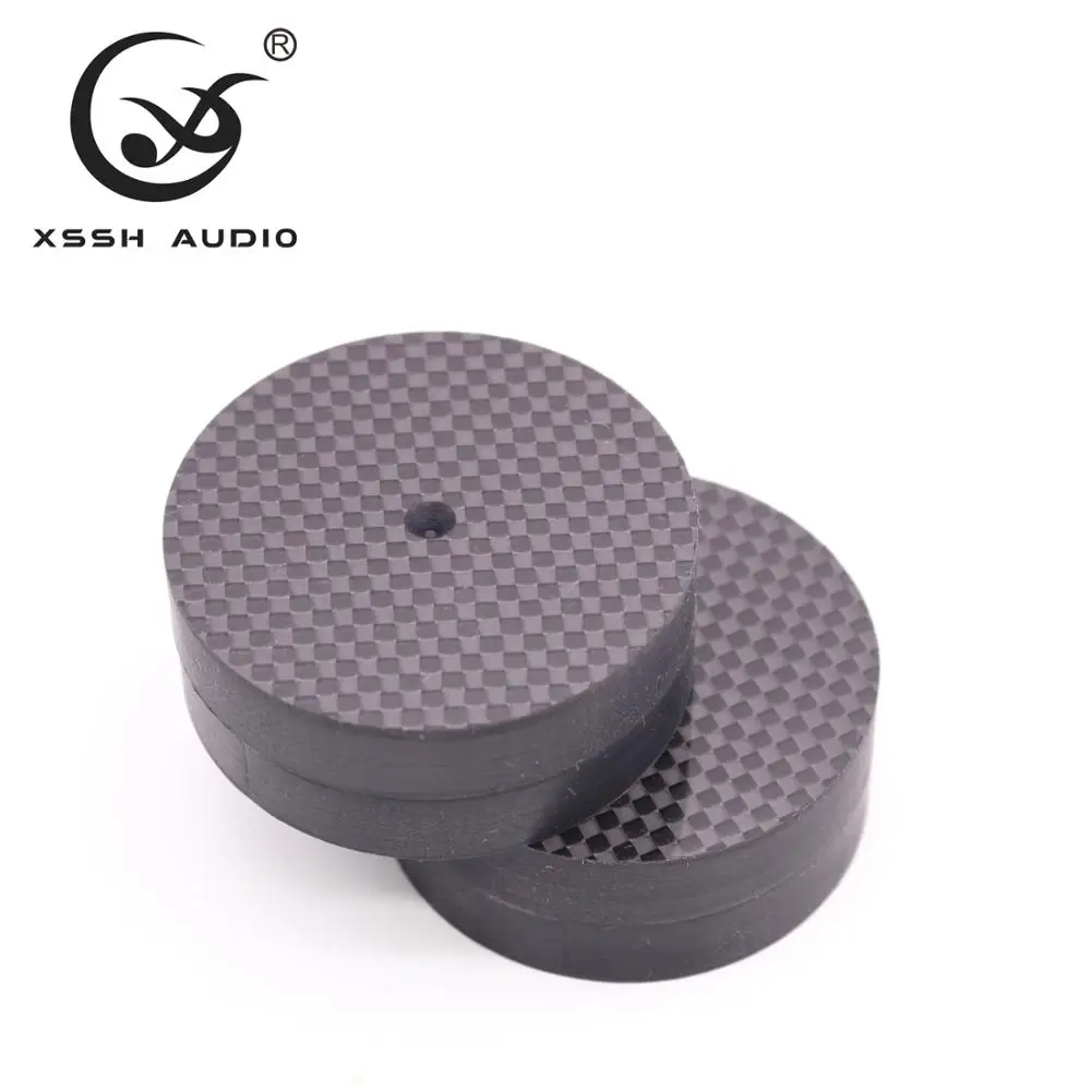 XSSH аудио 1 комплект 4 шт. большой углеродного волокна cylinderaudio CD усилитель мощности книжный шкаф поворотный коврик для ног амортизатор скамеечка для ног