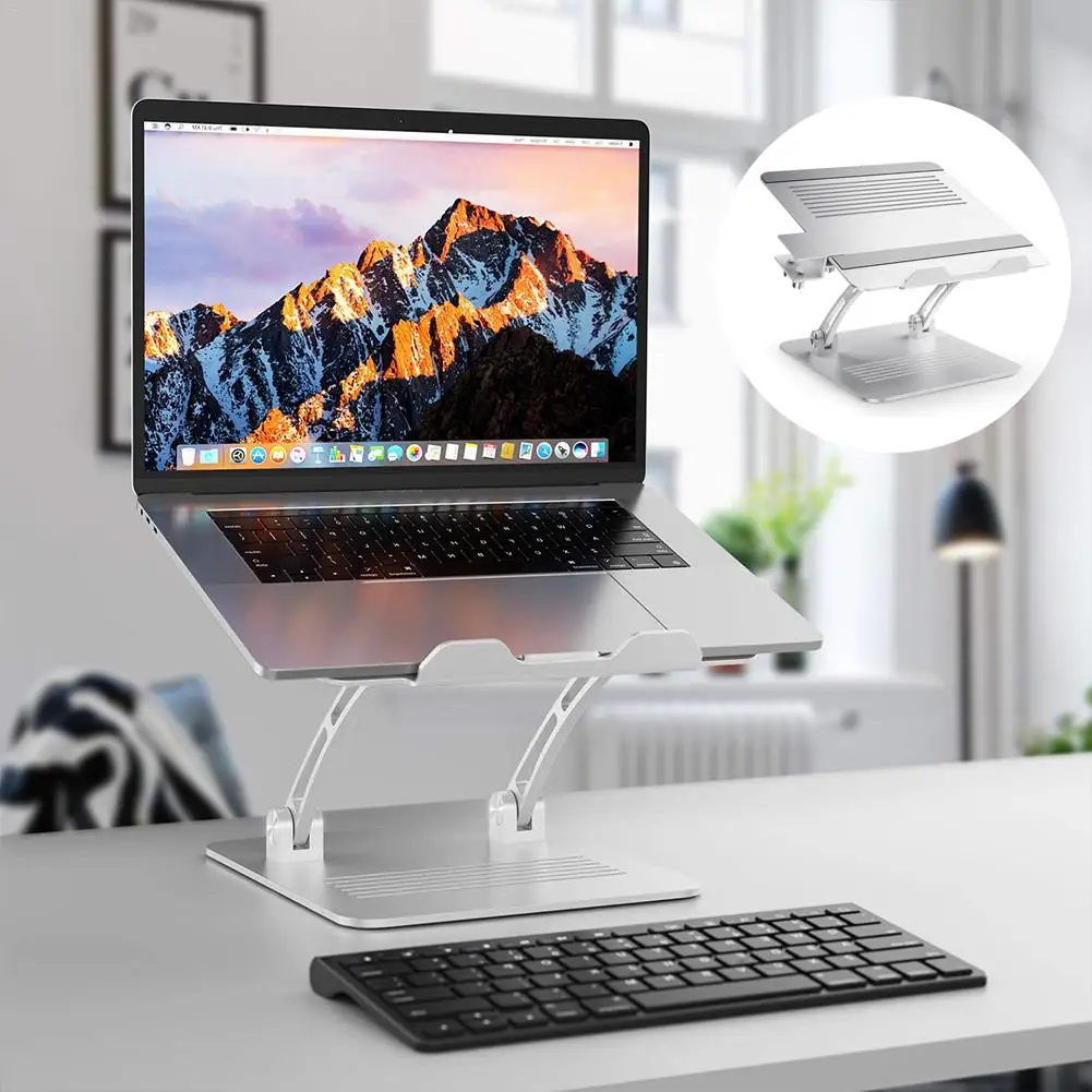 

Desktop Laptop Stand Aluminum Folding Height Angle Adjustable Stand Notebook Cooling Bracket For All Notebook Models