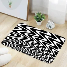 40x60 см Геометрическая ловушка визуально искаженная линия фланелевый Противоскользящий ковер Геометрические линии opensky shopping