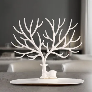 

[HHT] NORDIC CREATIVE HOME DECORATION ACCESSORIES DESK DEER JEWELRY RACK CRAFTS TV CABINET ORNAMENT ANTLERS LIKE A TREE