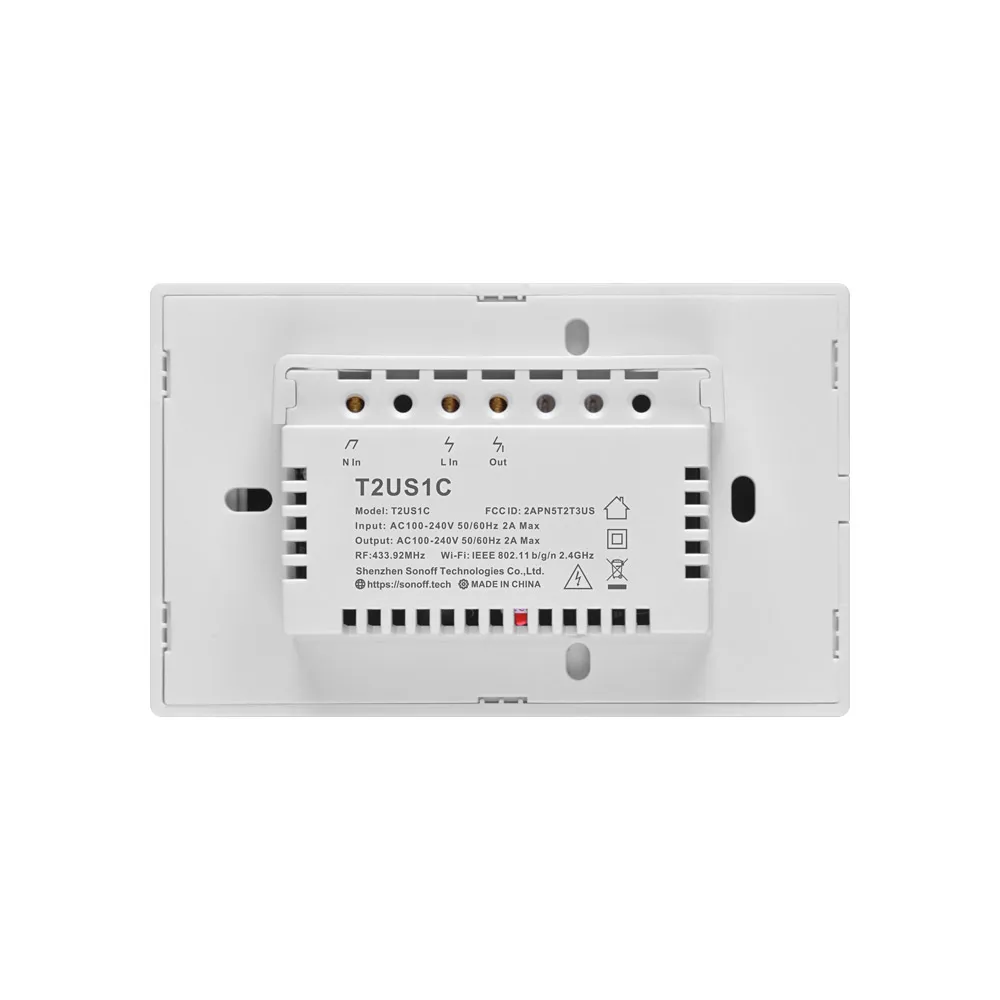 Sonoff T1 EU UK T2 US Wifi умный переключатель умный дом пульт дистанционного управления 433 RF беспроводной светильник настенный сенсорный переключатель работа с Alexa Google