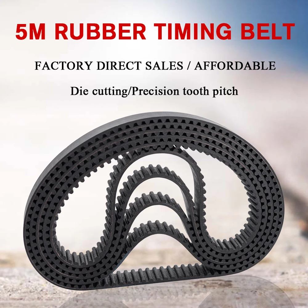 HTD5M Timing Belt 580/585/590/595mm Length 10/15/20/25mm Width 5mm Pitch Rubber Pulley Belt Teeth116 117 118 119synchronous belt