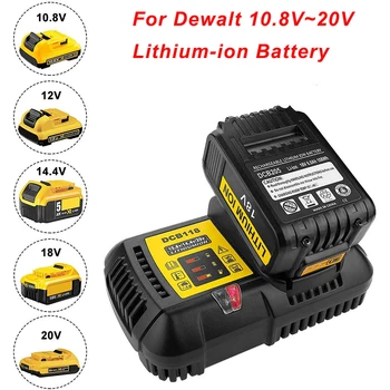 

Charger Lithium-ion Battery for Dewalt 10.8V~20V DCB612 DCB201 DCB200 DCB230 DCB205BT DCB205 DCB206 DCB203BT DCB204BT Charger