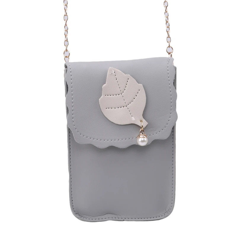 Leaf Pink Phone Bag For Model Case Cellphone Pouch Shoulder Bags Leather Cover Wallet Purse | Багаж и сумки