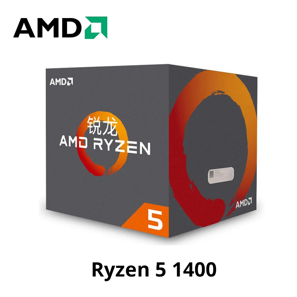 Новый процессор amd ryzen 5 1400 R5 3 2 ГГц четырехъядерный Восьмиядерный 65 Вт