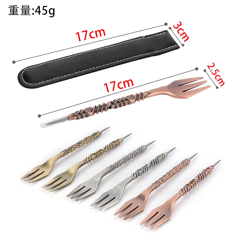 Shisha Fork Retro Aluminum Smoking Set Chicha Mace Twist Shape Nargile Sheesha Hookah Accessories Tool