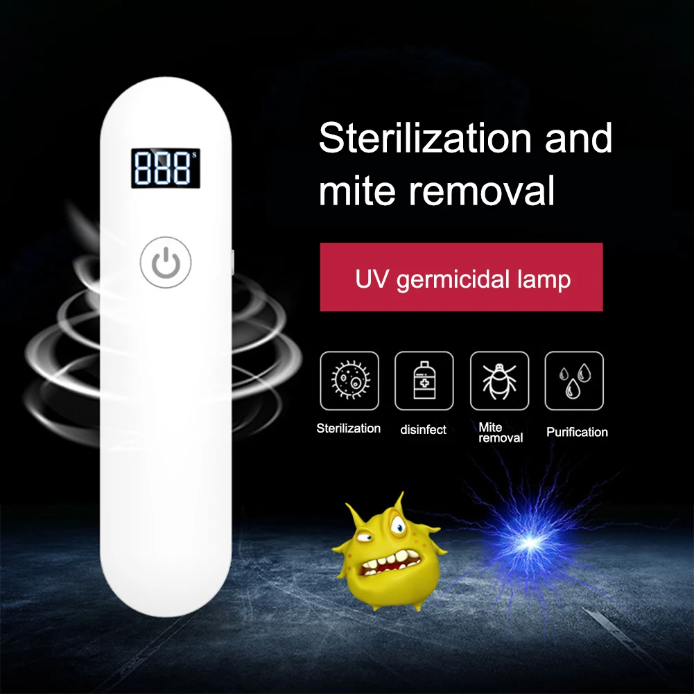 

USB UV Sterilizer Light UVC Lamp Sanitizer Portable LED Ultraviolet Lamp Bactericidal Disinfection Germicidal Lamp For Wand Home